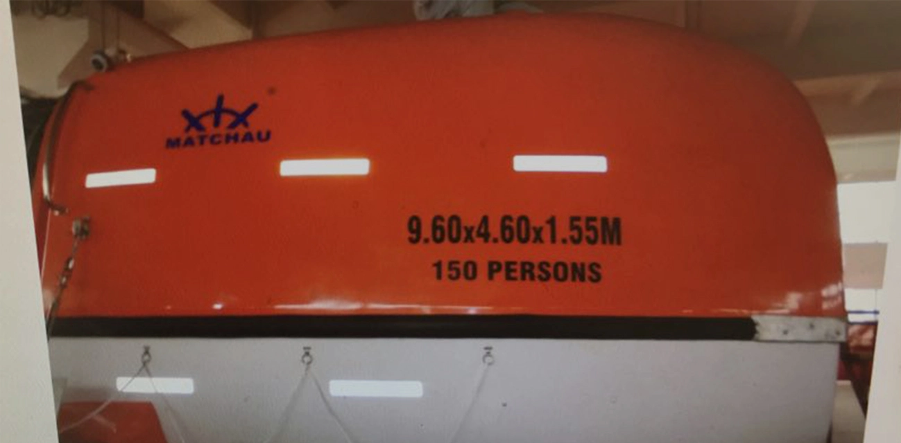 Um projeto que usa o barco salva-vidas parcialmente fechado de 9,6 m de comprimento 150 pessoas da Matchau